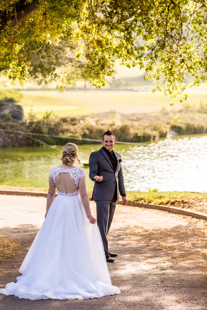 beaded backless wedding dress